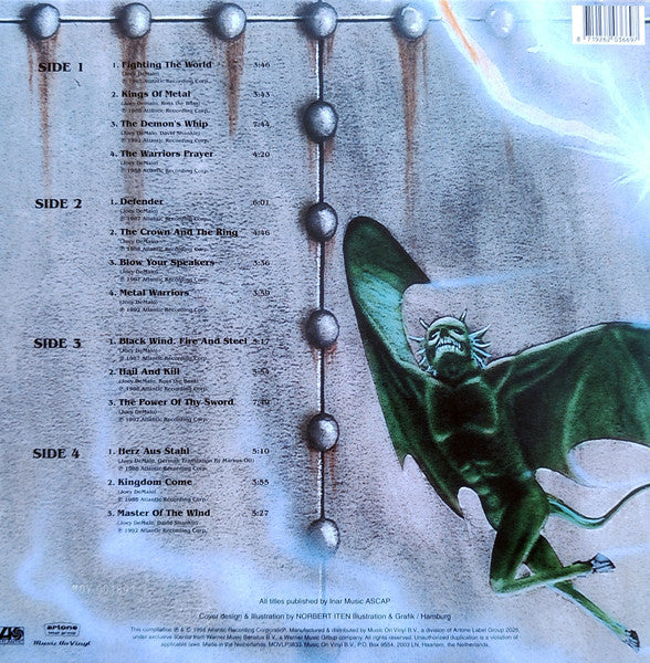 Manowar : Best Of Manowar - The Hell Of Steel (LP, Comp, Ltd, Num, 180)