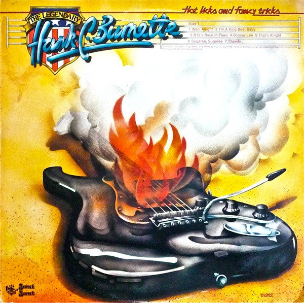 Hank C. Burnette : Hot Licks And Fancy Tricks (LP, Album, Ltd, Gol)