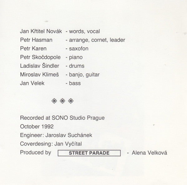 Jan Křtitel Novák : Jan Křtitel Novák (CD, Album)