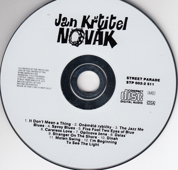 Jan Křtitel Novák : Jan Křtitel Novák (CD, Album)