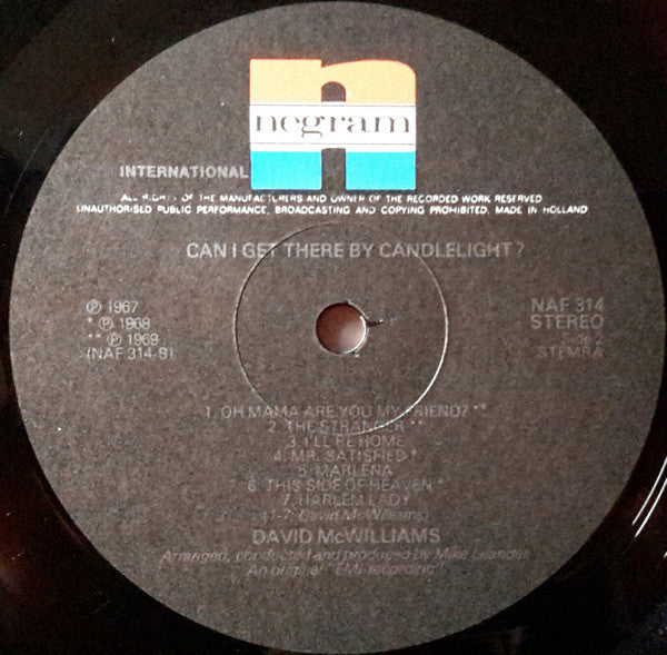 David McWilliams : The Days Of Pearly Spencer (LP, Comp)