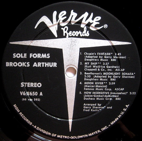 Brooks Arthur Ensemble* : Sole Forms (LP, Album)