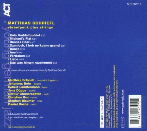 Matthias Schriefl : Shreefpunk Plus Strings (CD, Album)