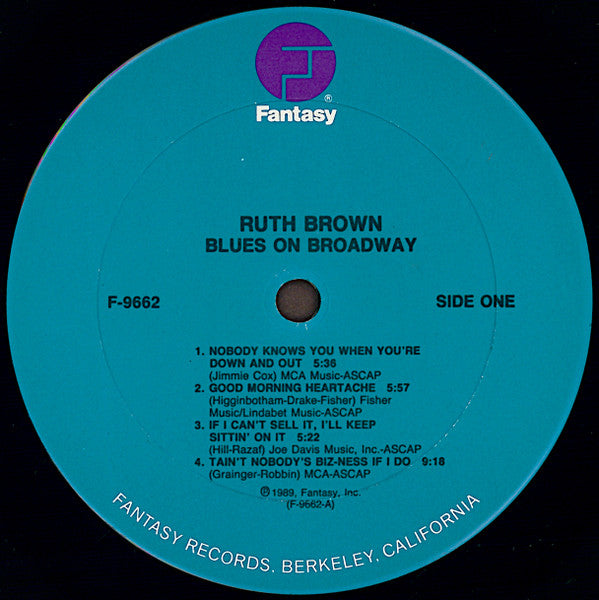 Ruth Brown : Blues On Broadway (LP, Album)