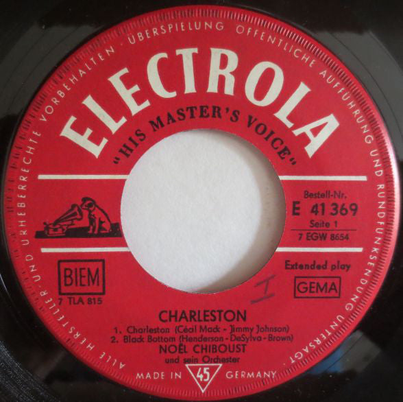 Noel Chiboust Et Son Orchestre : Charleston (7", EP)