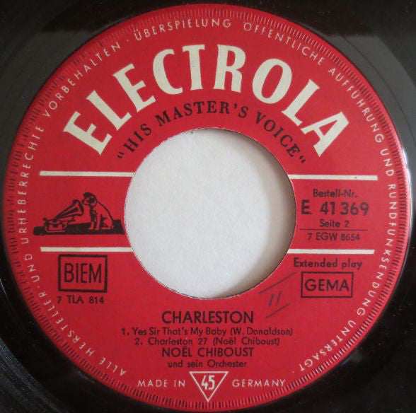 Noel Chiboust Et Son Orchestre : Charleston (7", EP)