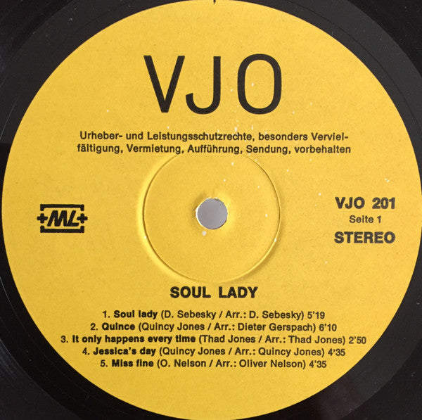The Vindonissa Jazz Orchestra : Soul Lady (LP)
