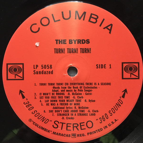 The Byrds : Turn! Turn! Turn! (LP, Album, RE, 180)