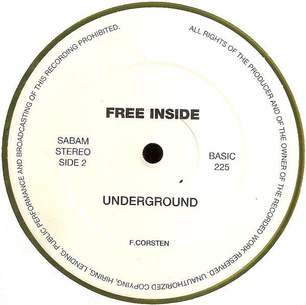 Free Inside : Underground (12", Yel)