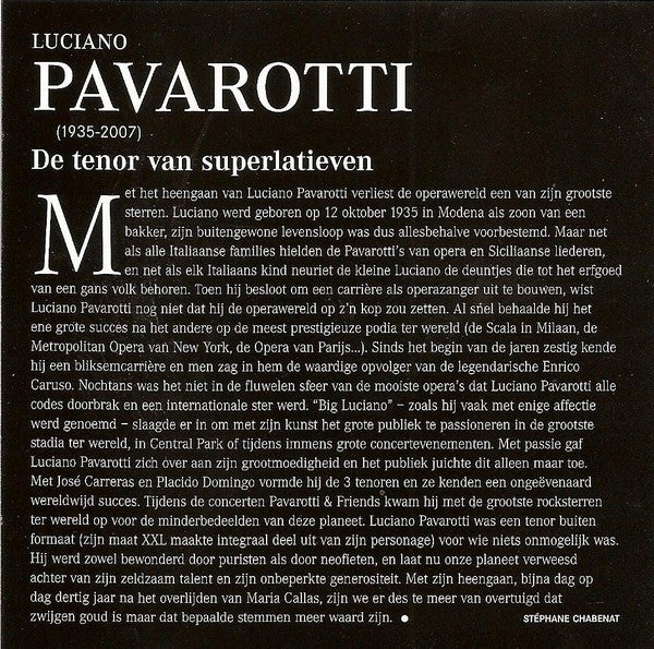 Luciano Pavarotti : In Memoriam (2xCD, Comp)