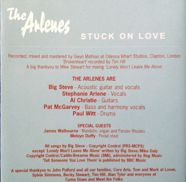 The Arlenes : Stuck On Love (CD, Album)