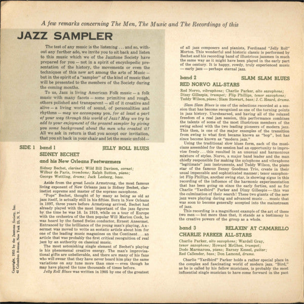 Various : Jazz Sampler (10", Comp, Smplr)
