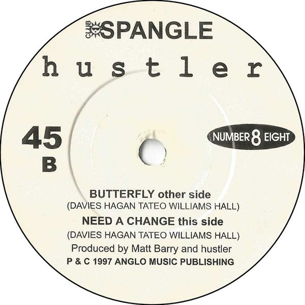Hustler (10) : Butterfly / Need A Change (7", Single)