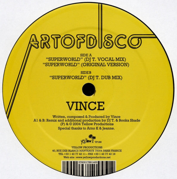 Vince (3) Vs. DJ T. : Superworld (12")