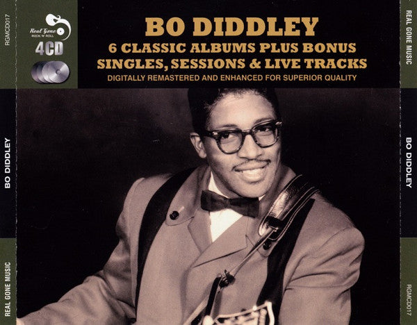 Bo Diddley : 6 Classic Albums Plus Bonus Singles, Sessions & Live Tracks (4xCD, Comp, RM)