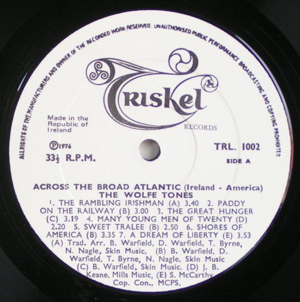 The Wolfe Tones : Across The Broad Atlantic (LP, Album)