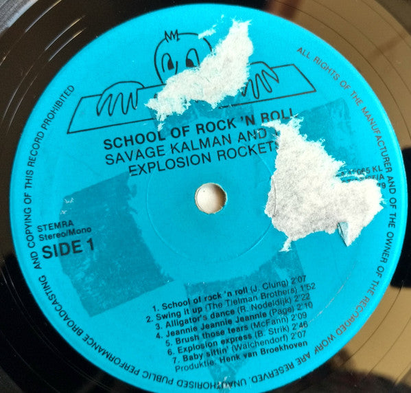 Savage Kalman And The Explosion Rockets : School Of Rock 'N Roll (LP, Album)