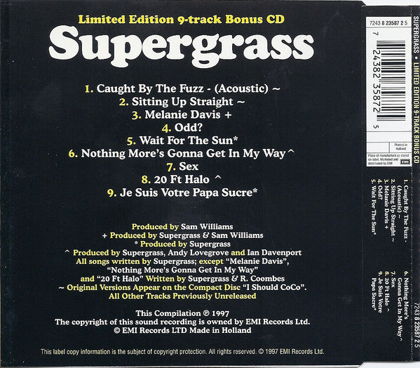 Supergrass : Limited Edition Bonus CD (CD, Comp)