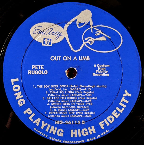 Pete Rugolo And His All Stars : Out On A Limb (LP, Album, Mono)