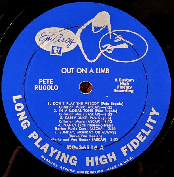 Pete Rugolo And His All Stars : Out On A Limb (LP, Album, Mono)