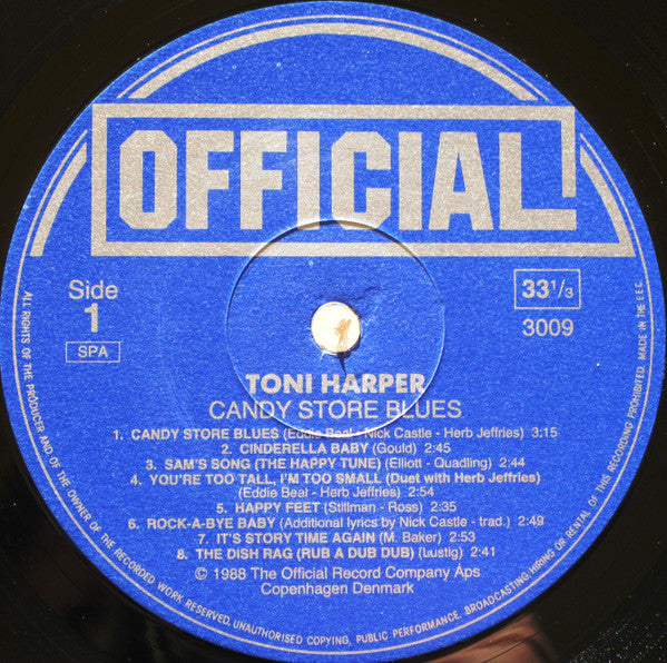 Toni Harper : Candy Store Blues (LP, Comp)