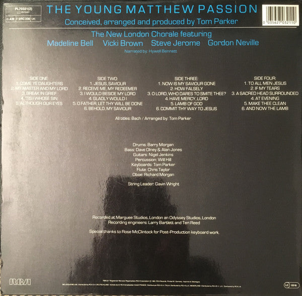 The New London Chorale* : The Young Matthew Passion (2xLP, Comp, Gat)