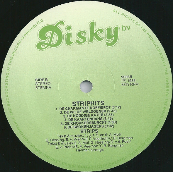Suske en Wiske : Striphits (LP, Album)