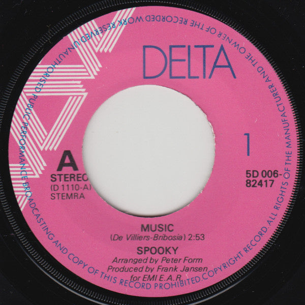 Spooky (8) : Music (7", Single)