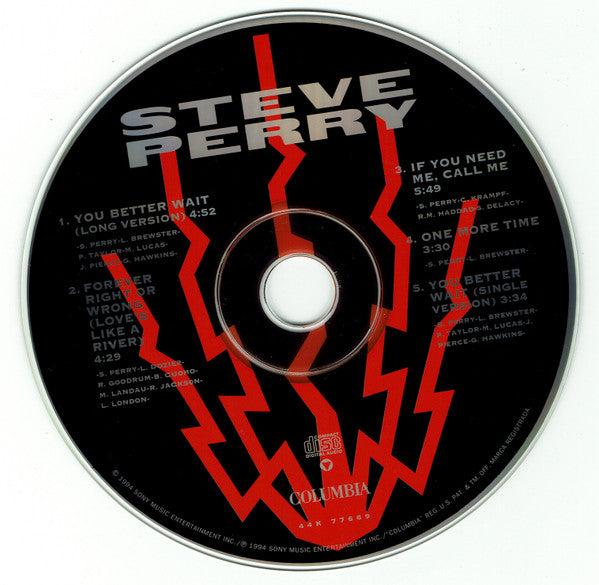 Steve Perry : You Better Wait (CD, Single)