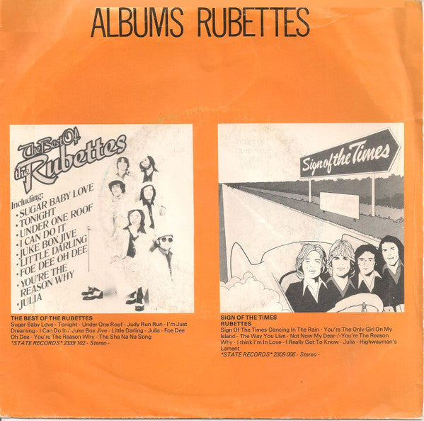 The Rubettes : Baby I Know (7", Single)
