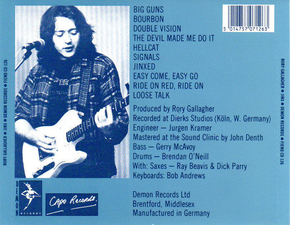 Rory Gallagher : Jinx (CD, Album, RE)