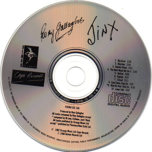Rory Gallagher : Jinx (CD, Album, RE)