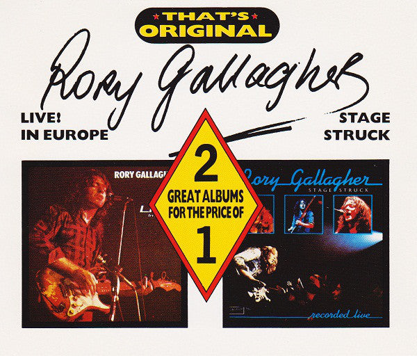 Rory Gallagher : Live! In Europe / Stage Struck (2xCD, Comp)