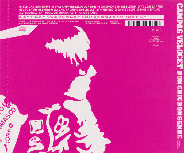 Campag Velocet : Bon Chic Bon Genre (CD, Album)