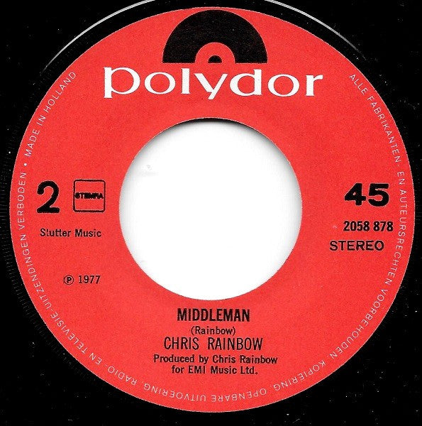 Chris Rainbow : Living In The World Today (7", Single)