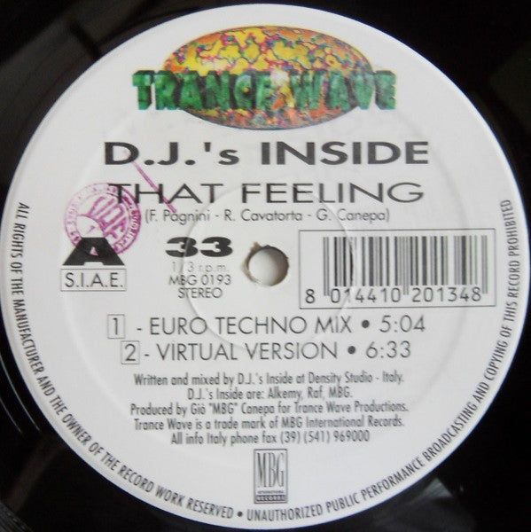 D.J.'s Inside : That Feeling (2x12", EP, Ltd)