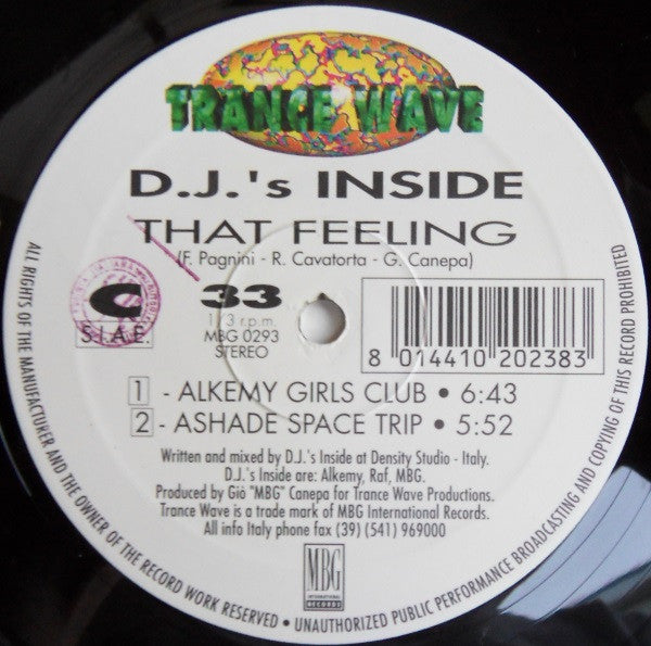 D.J.'s Inside : That Feeling (2x12", EP, Ltd)