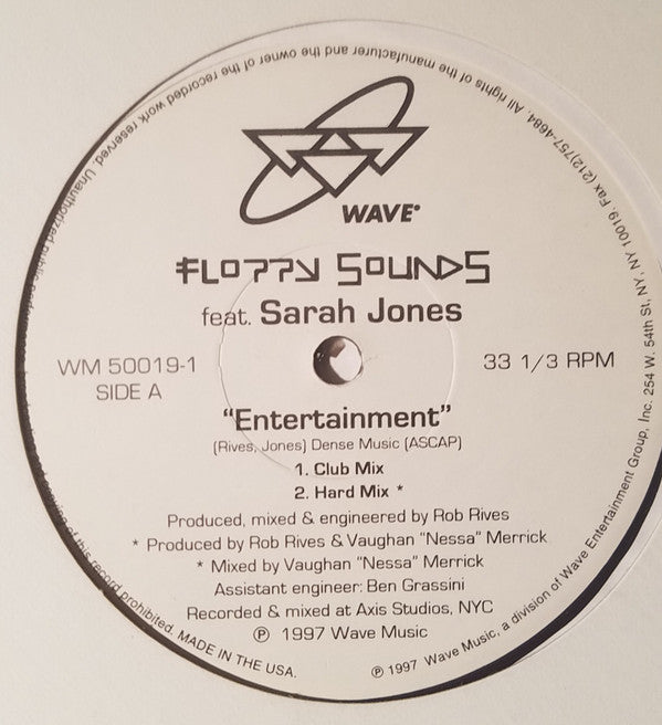 Floppy Sounds Feat. Sarah Jones : Entertainment (12", W/Lbl, Sti)