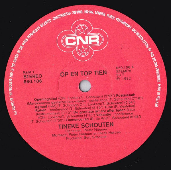 Tineke Schouten : Op En Top Tien (LP, Album)