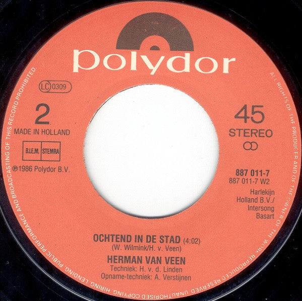 Herman Van Veen : Toveren (7", Single)