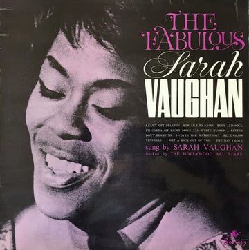 Sarah Vaughan : The Fabulous Sarah Vaughan (LP, Album)