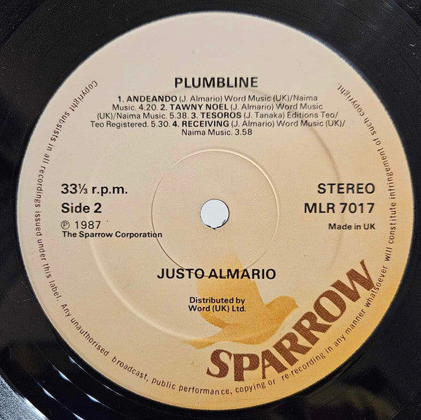 Justo Almario : Plumbline (LP, Album)