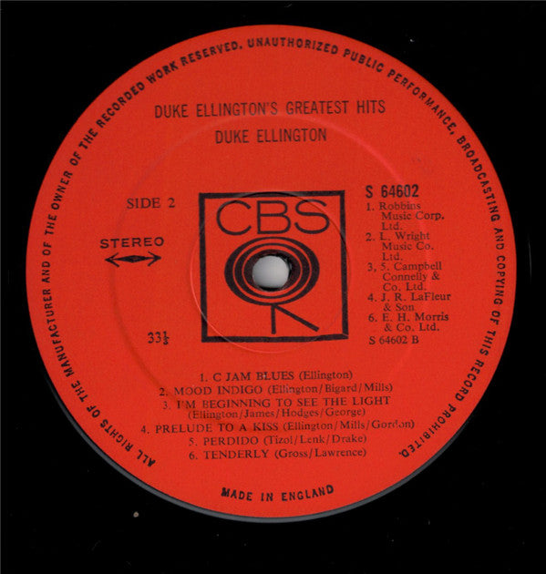 Duke Ellington : Duke Ellington's Greatest Hits (LP, Comp)