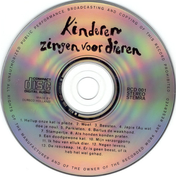 Jody's Kids : Kinderen Zingen Voor Dieren (CD, Album)