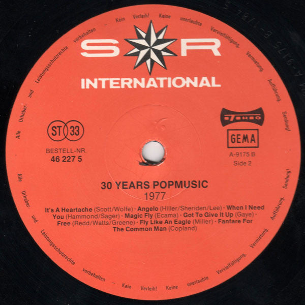 Various : 30 Years Popmusic 1977 (LP, Comp)
