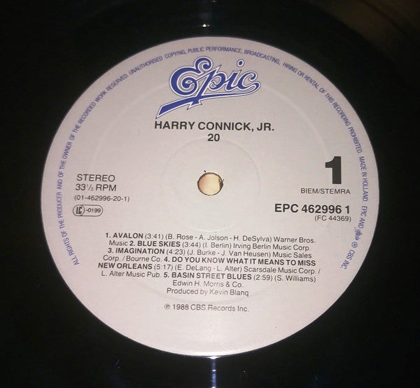 Harry Connick, Jr. : 20 (LP, Album)