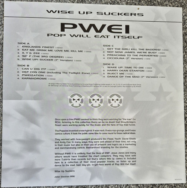 Pop Will Eat Itself : Wise Up Suckers (2xLP, Comp, Ltd, Tra)