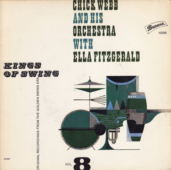 Chick Webb And His Orchestra With Ella Fitzgerald : Kings Of Swing Vol. 8 (7", EP, Mono)