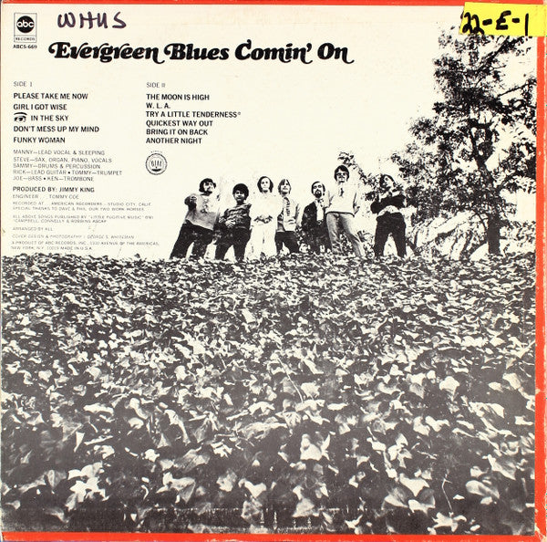 Evergreen Blues* : Comin' On (LP, Album)