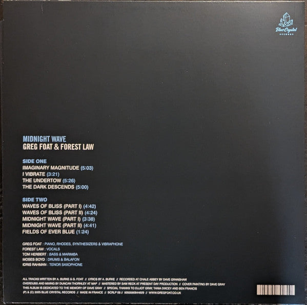 Greg Foat & Forest Law : Midnight Wave  (LP, Album, Ltd)